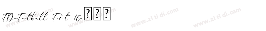 FD-Football Font 16字体转换